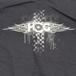 LAT Harley Owners Group (H.O.G.) top Large Women's Black Sleeveless